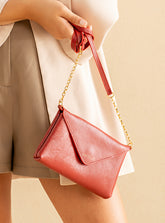 Bolsa em Couro Floater Bag Vermelha